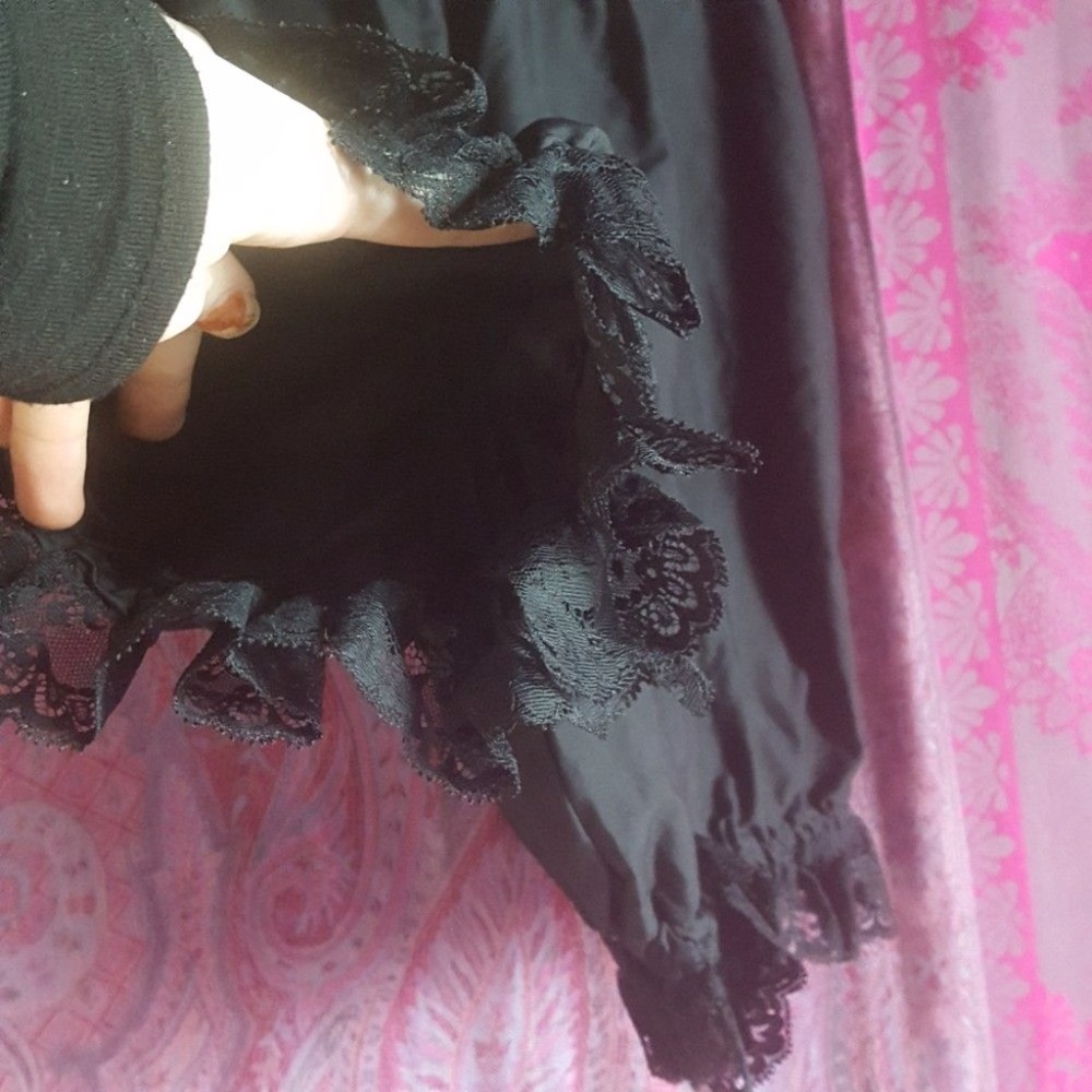 Handmade Cotton Gothic Lolita Bloomers Shorts Lace Trim - Picture 4 of 5